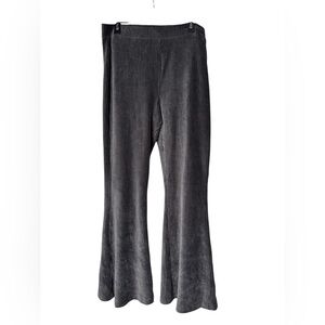 Aerie Charcoal Ribbed Pants Flare